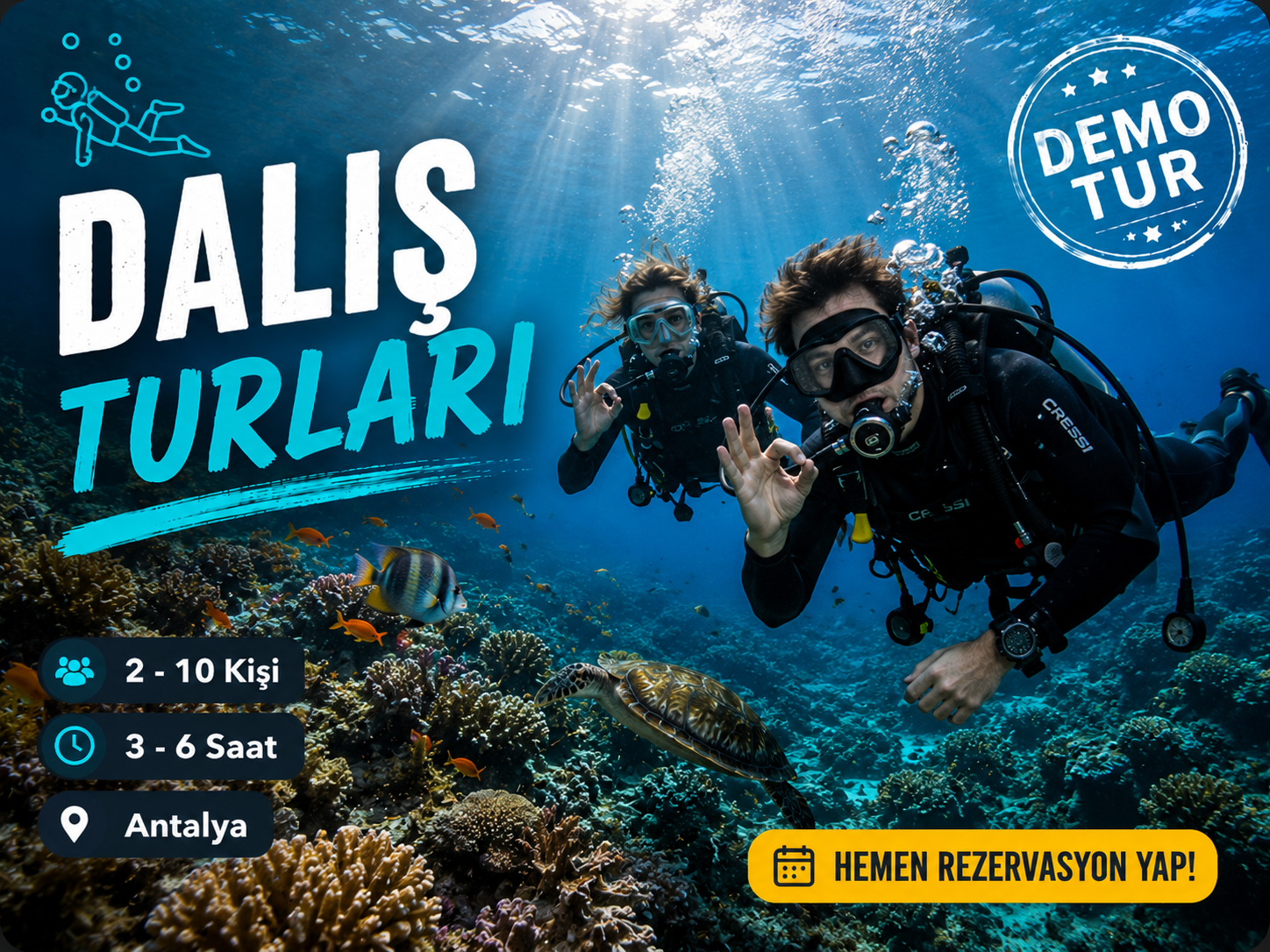 Antalya Tüplü Dalış Turu - Görsel 1