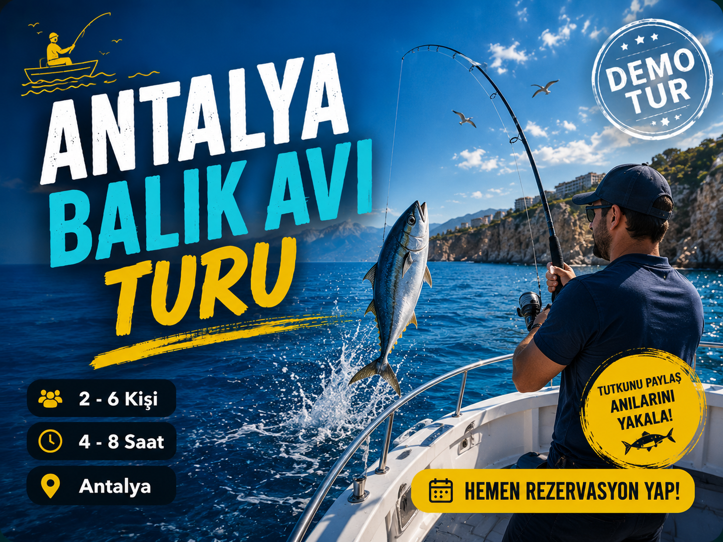 Antalya Balık Avı Turu - Görsel 1
